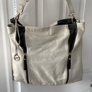 Vintage Salamander France white leather bag